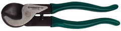 Greenlee - 9-1/4" OAL, 1 AWG Capacity, Cable Cutter - Plastic Coated Handle - Exact Tooling