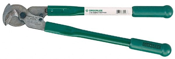 Greenlee - 18" OAL, 350 MCM Capacity, Cable Cutter - Rubber Handle - Exact Tooling