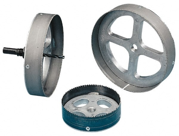 Greenlee - 4-3/8" Diam, 7/8" Cutting Depth, Hole Saw - High Speed Steel Saw - Exact Tooling