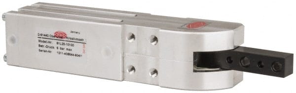 De-Sta-Co - 885 Lb Inner Hold Capacity, Vert Mount, Air Power Hold-Down Toggle Clamp - M5 Port, 90° Bar Opening, 151mm Height Under Bar - Exact Tooling