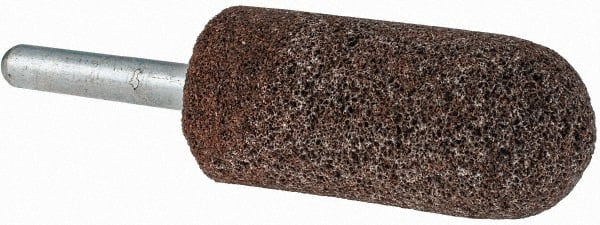 Grier Abrasives - 7/8 x 2" Head Diam x Thickness, A11, Pointed Tree, Aluminum Oxide Mounted Point - Exact Tooling