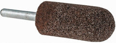 Grier Abrasives - 7/8 x 2" Head Diam x Thickness, A11, Pointed Tree, Aluminum Oxide Mounted Point - Exact Tooling