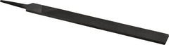 Value Collection - 10" Long, Second Cut, Hand American-Pattern File - Double Cut, 1/4" Overall Thickness, Tang - Exact Tooling
