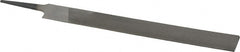 Value Collection - 8" Long, Second Cut, Knife American-Pattern File - Double Cut, 3/16" Overall Thickness, Tang - Exact Tooling