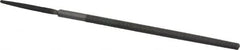 Value Collection - 4" Long, Smooth Cut, Round American-Pattern File - Double Cut, Tang - Exact Tooling