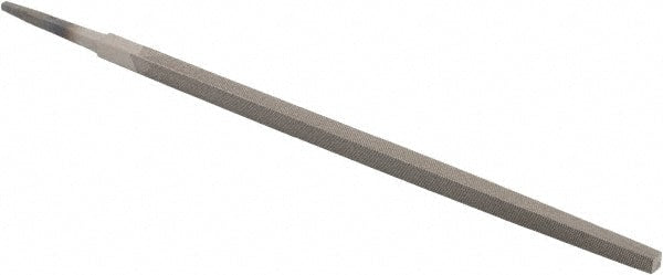Value Collection - 10" Long, Second Cut, Square American-Pattern File - Double Cut, 3/8" Overall Thickness, Tang - Exact Tooling