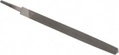 Value Collection - 6" Long, Smooth Cut, Triangle American-Pattern File - Double Cut, Tang - Exact Tooling
