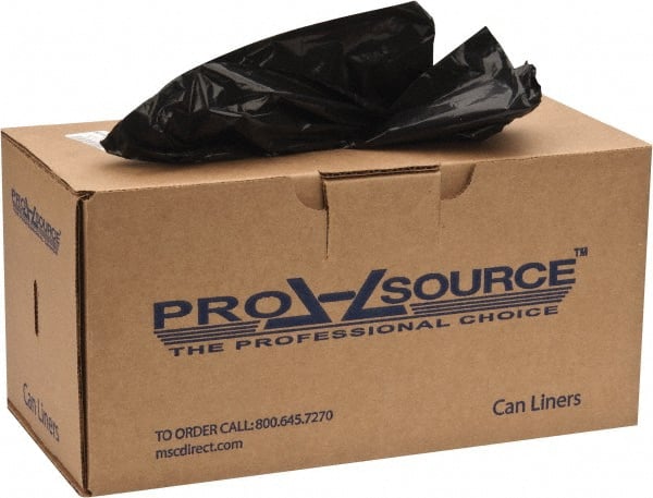 PRO-SOURCE - 0.9 mil Thick, Heavy-Duty Trash Bags - 32-1/2" Wide x 40" High, Black - Exact Tooling