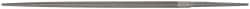 Grobet - 8" Standard Precision Swiss Pattern Round File - Double Cut, 5/16" Width Diam, With Tang - Exact Tooling