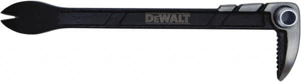 DeWALT - 10" OAL Double End Claw Bar - 1/2" Wide, Steel - Exact Tooling