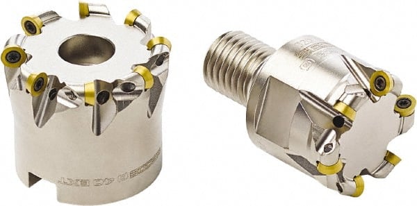 Seco - 40mm Cut Diam, 3mm Max Depth, 16mm Arbor Hole, 8 Inserts, RDH... 06T1 Insert Style, Indexable Copy Face Mill - 17,600 Max RPM, 35mm High, Through Coolant - Exact Tooling