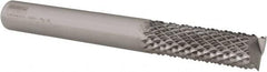Seco - 8mm Diam, End Mill End, Solid Carbide Diamond Pattern Router Bit - Right Hand Cut, 2-61/64" OAL, Use on Composites - Exact Tooling