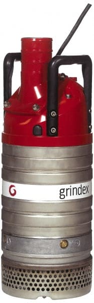 Grindex - 4-2/5 hp, 460 Amp Rating, 460 Volts, Nonautomatic Operation, Dewatering Pump - 3 Phase, Aluminum Housing - Exact Tooling