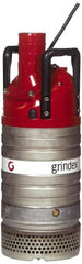Grindex - 4-2/5 hp, 460 Amp Rating, 460 Volts, Nonautomatic Operation, Dewatering Pump - 3 Phase, Aluminum Housing - Exact Tooling