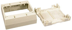 Wiremold - 4-3/4 Inch Long x 4-7/8 Inch Wide x 2-3/4 Inch High, Rectangular Raceway Box - Ivory, For Use with Wiremold 2300 Series Raceways - Exact Tooling