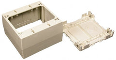 Wiremold - 4-3/4 Inch Long x 4-7/8 Inch Wide x 1-3/4 Inch High, Rectangular Raceway Box - Ivory, For Use with Wiremold 2300 Series Raceways - Exact Tooling