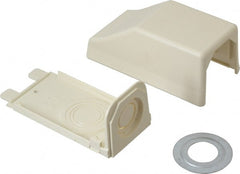 Wiremold - 4-1/2 Inch Long x 2-7/16 Inch Wide x 1-15/16 Inch High, Raceway Fitting - Ivory, For Use with Wiremold 2300 Series Raceways - Exact Tooling