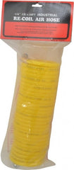 Value Collection - 1/4" ID Thumb Lever Air Gun - 25' Long Nylon Hose, 1/4" Inlet, NPT Thread, 200 Max psi - Exact Tooling