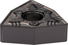 Iscar - WNMG432 NR Grade IC907 Carbide Turning Insert - TiAlN/TiN Finish, 80° Trigon, 1/2" Inscr Circle, 3/16" Thick, 1/32" Corner Radius - Exact Tooling
