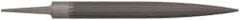 Grobet - 10" Standard Precision Swiss Pattern Half Round File - Double Cut, 1" Width Diam x 19/64" Thick, With Tang - Exact Tooling