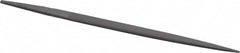 Grobet - 6" Standard Precision Swiss Pattern Pippin File - Double Cut, 25/64" Width Diam x 9/64" Thick, With Tang - Exact Tooling