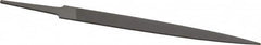 Grobet - 6" Standard Precision Swiss Pattern Warding File - Double Cut, 5/8" Width Diam x 5/64" Thick, With Tang - Exact Tooling