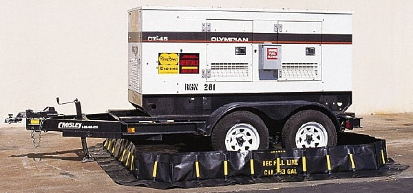 UltraTech - 7,405 Gal Polyethylene High Wall Berm - 1' High x 15' Wide x 66" Long - Exact Tooling