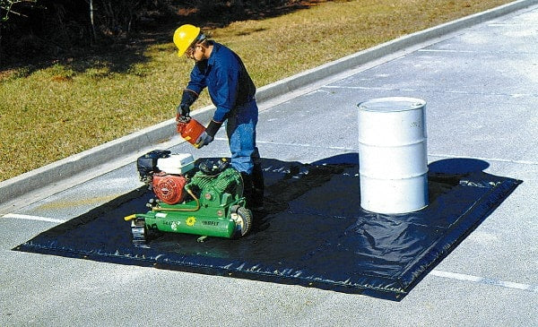 UltraTech - 55 Gal Polyethylene Low Wall Berm - 2" High x 6' Wide x 8" Long - Exact Tooling