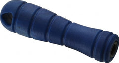 Grobet - 4-1/4" Long File Handle - For Use with 8, 10 & 12" Files, with Thread Insert - Exact Tooling