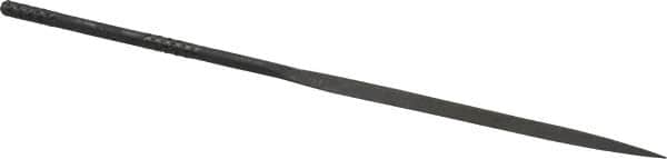Grobet - 4" Needle Precision Swiss Pattern Barrette File - Round Handle - Exact Tooling