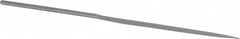 Grobet - 6-1/4" Needle Precision Swiss Pattern Barrette File - Round Handle - Exact Tooling