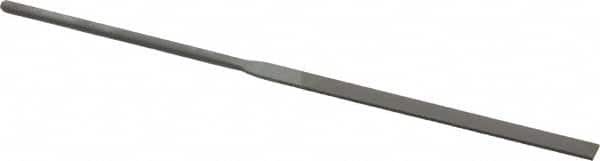 Grobet - 5-1/2" Needle Precision Swiss Pattern Equalling File - Round Handle - Exact Tooling