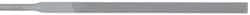 Grobet - 6-1/4" Needle Precision Swiss Pattern Equalling File - Round Handle - Exact Tooling