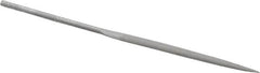 Grobet - 4" Needle Precision Swiss Pattern Half Round File - Round Handle - Exact Tooling