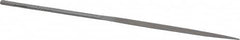 Grobet - 5-1/2" Needle Precision Swiss Pattern Half Round File - Round Handle - Exact Tooling