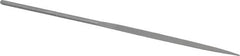 Grobet - 6-1/4" Needle Precision Swiss Pattern Half Round File - Round Handle - Exact Tooling