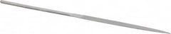 Grobet - 6-1/4" Needle Precision Swiss Pattern Half Round File - Round Handle - Exact Tooling