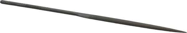 Grobet - 6-1/4" Needle Precision Swiss Pattern Half Round File - Round Handle - Exact Tooling