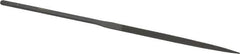 Grobet - 5-1/2" Needle Precision Swiss Pattern Knife File - Round Handle - Exact Tooling