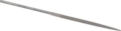 Grobet - 6-1/4" Needle Precision Swiss Pattern Knife File - Round Handle - Exact Tooling