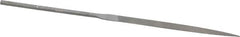 Grobet - 6-1/4" Needle Precision Swiss Pattern Knife File - Round Handle - Exact Tooling