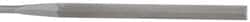 Grobet - 5-1/2" Needle Precision Swiss Pattern Slitting File - Round Handle - Exact Tooling