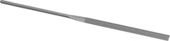 Grobet - 5-1/2" Needle Precision Swiss Pattern Slitting File - Round Handle - Exact Tooling