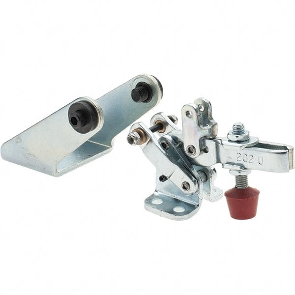 De-Sta-Co - 200 Lb Inner Hold Capacity, Horiz Mount, Air Power Hold-Down Toggle Clamp - 1/8 NPT Port, 34 Max psi, 102° Bar Opening, 26.92mm Height Under Bar - Exact Tooling