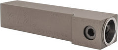 Kennametal - Left Hand Cut, KM25 Modular Connection, Square Shank Lathe Modular Clamping Unit - 1" Square Shank Length, 1" Square Shank Width, 4.819" OAL, Series LCM Square Shank - Exact Tooling