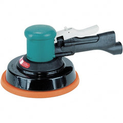 Dynabrade - 10,000 OPM, 23 CFM Air Consumption, Palm Air Orbital Sander - Round Pad, 1/4 NPT Inlet - Exact Tooling