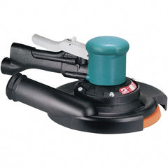 Dynabrade - 10,000 OPM, 23 CFM Air Consumption, Palm Air Orbital Sander - Round Pad, 1/4 NPT Inlet - Exact Tooling