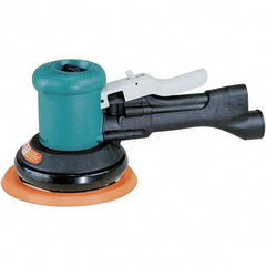 Dynabrade - 12,000 OPM, 23 CFM Air Consumption, Palm Air Orbital Sander - Round Pad, 1/4 NPT Inlet - Exact Tooling