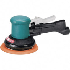 Dynabrade - 12,000 OPM, 23 CFM Air Consumption, Palm Air Orbital Sander - Round Pad, 1/4 NPT Inlet - Exact Tooling