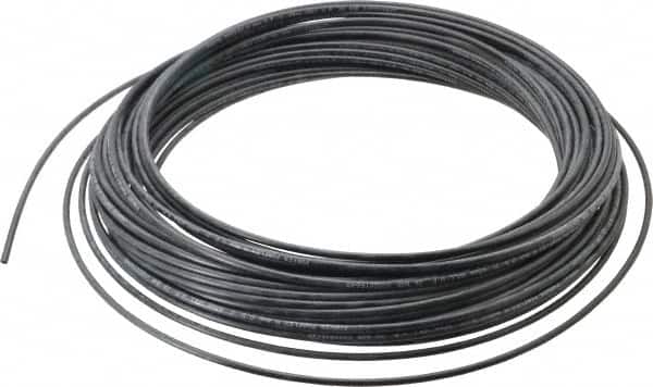 Parker - 4mm OD, 100' Long, Nylon Tube - Black, 300 Max psi, -65 to 200°F - Exact Tooling